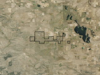 Map of M & E Ranch: 5761 acres SE of Rapelje