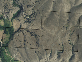 Map of Mill Creek Road: 240 acres North of Hot Springs