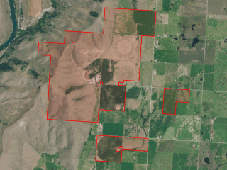 Map of Moiese Valley Ranch: 2411 acres West of Charlo