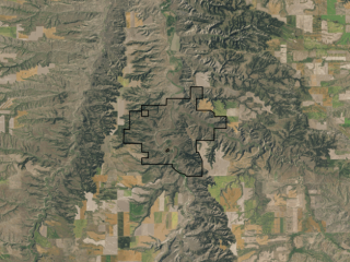 Map of Montana Wildlife Retreat Ranch: 3818 acres SW of Winifred