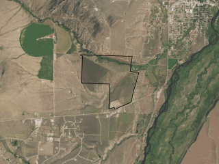 Map of Moores Creek Ranch: 426 acres SW of Ennis