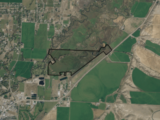 Map of Mussard Ranch on the Beaverhead River: 241 acres North of Dillon