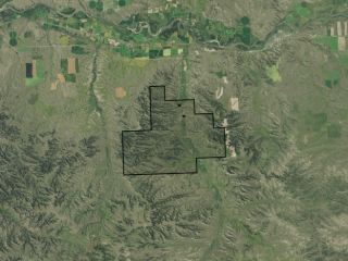 Map of Nansel Ranch: 15345 acres SW of Forsyth