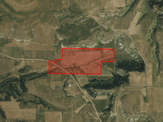 Map of Nason Creek Ranch: 325.72 acres SE of Belt