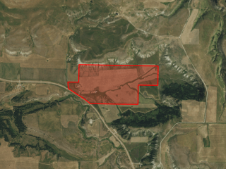 Map of Nason Creek Ranch: 295.72 acres SE of Belt