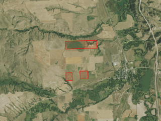 Map of Neal Ranch - Feedlot Tracts: 230.89 acres West of Lodge Grass