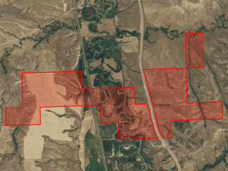 Map of Neal Ranch - Homeplace Tracts: 690.64 acres North of Lodge Grass