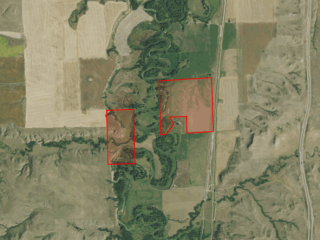 Map of Neal Ranch - Lasalle Tracts: 224.89 acres North of Lodge Grass