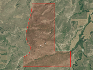 Map of Noon Bear Ranch: 315 acres SW of Reed Point