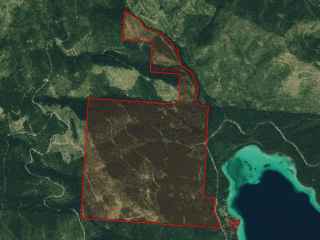 Map of North Ashley Lake Road: 768.86 acres NW of Kila