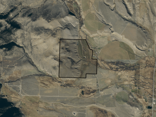 Map of North Meadow Creek Ranch: 554 acres NW of McAllister