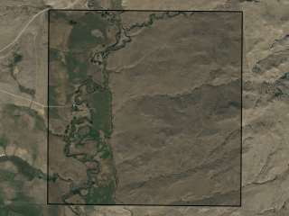 Map of Otter Creek Ranch: 640 acres North of Big Timber