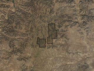 Map of Parker Ranch: 2880 acres NE of Decker