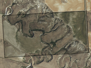 Map of Pease Ranch - Tract 8: 320.89 acres NE of Richey