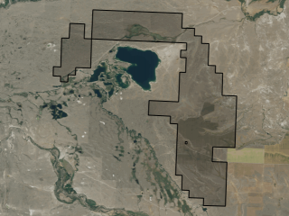 Map of Pishkun Ranch: 7659 acres North of Augusta