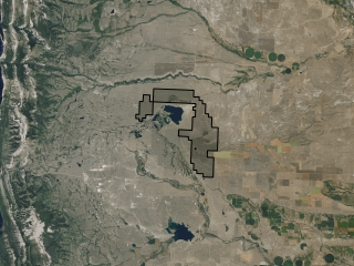 Map of Pishkun Ranch: 7659 acres North of Augusta