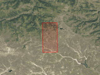 Map of Ponderosa & Prairie Breaks: 320 acres NE of Lewistown