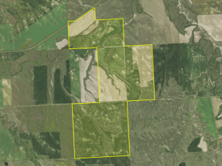 Map of Premier Farming And Sporting Paradise: 1628 acres SW of Circle