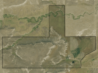 Map of Priddy Ranch: 525 acres SE of Rapelji