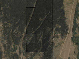 Map of Prime Montana Hunting Acreage on Swimming Woman Creek: 600 acres North of Ryegate
