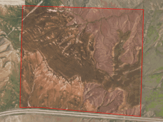 Map of Rahn Silver Sage Ranch SE Parcel: 589 acres West of Three Forks