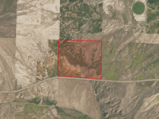 Map of Rahn Silver Sage Ranch SE Parcel: 589 acres West of Three Forks