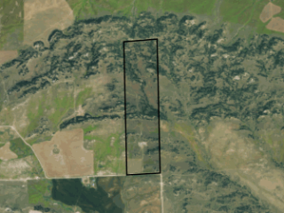 Map of Ranch With Home And Barns Nestled In Bull Mountains: 168.21 acres North of Mussellshell