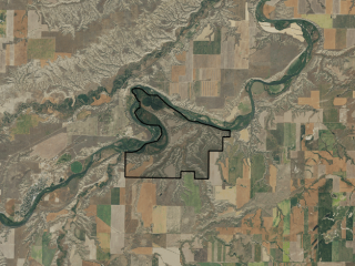 Map of Ranch on the Missouri : 2039 acres NE of Fort Benton
