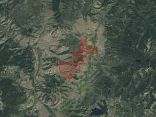 Map of Rockin Chair Ranch: 7230 acres SW of Philipsburg