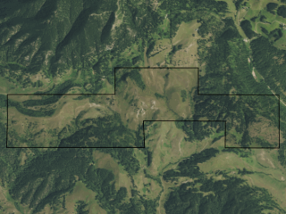 Map of Ruby Ridge Ranch: 800 acres NE of Lewistown