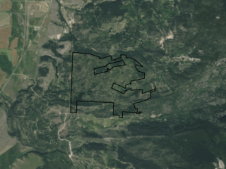 Map of Rumsey Ranch Retreat: 876.67 acres South of Philipsburg