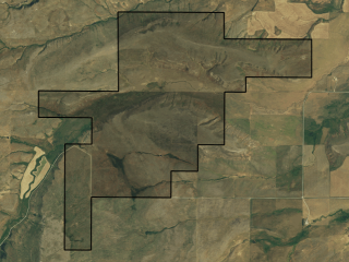 Map of Sage Creek Shadows: 1607 acres West of Hobson