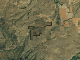 Map of Sage Creek Shadows: 1607 acres West of Hobson