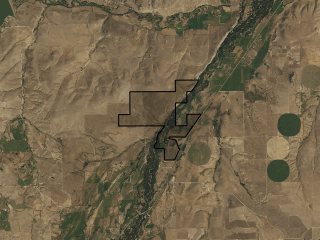 Map of Sanctuary Ranch: 879 acres North of Roberts