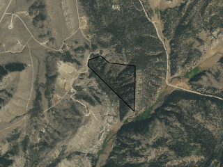 Map of Scenic Mountain Building Tract For Sale Near Helena: 71.41 acres NE of Helena