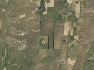Map of Schrammeck Ranch: 865 acres East of Cascade