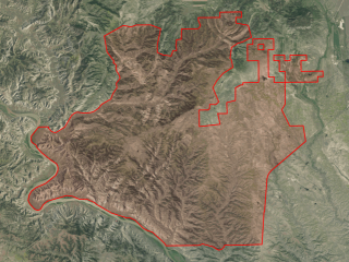 Map of Schwenke Ranch: 2597 acres SW of Zortman