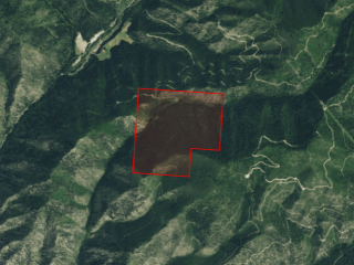 Map of Secluded Montana Property with Off-Grid Home Inside National Forest: 320 acres NE of Superior