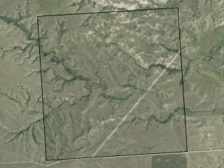 Map of Section of Montana Land: 628.4 acres SW of Savage