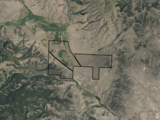 Map of Settle Ranch: 5967 acres NW of Helena