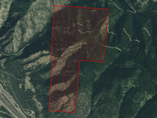 Map of Shryock Gulch Tract: 976 acres East of Superior