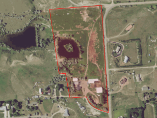 Map of Sidney Home & Land: 23.2 acres NW of Sydney
