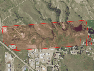 Map of Sidney Investment Opportunity: 127.4 acres NW of Sidney