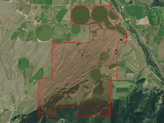 Map of Sitka Ranch: 2971 acres East of Emigrant