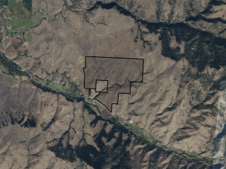 Map of Skalkaho Hwy: 550 acres SE of Hamilton