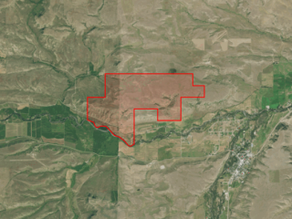 Map of Stillwater River Ranch: 1368 acres NW of Absarokee
