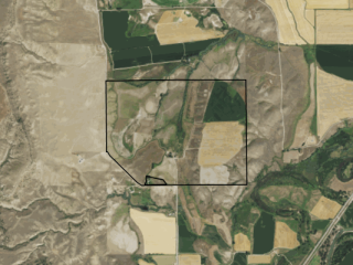 Map of Svensrud Property: 458 acres NW of Fromberg