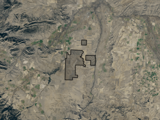 Map of Table Mountain Ranch Bench: 9657 acres South of Willow Creek