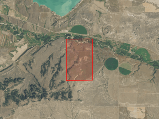 Map of Table Rock Ranch: 1015 acres West of Ryegate