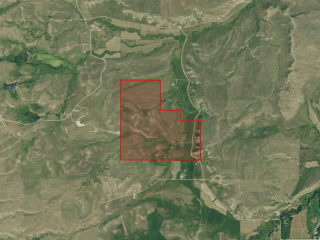 Map of Thayer Ranch: 500 acres NW of Fishtail